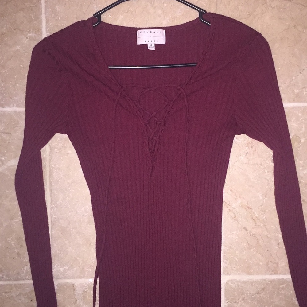 Kendal & Kylie Collection Maroon Mini Dress!